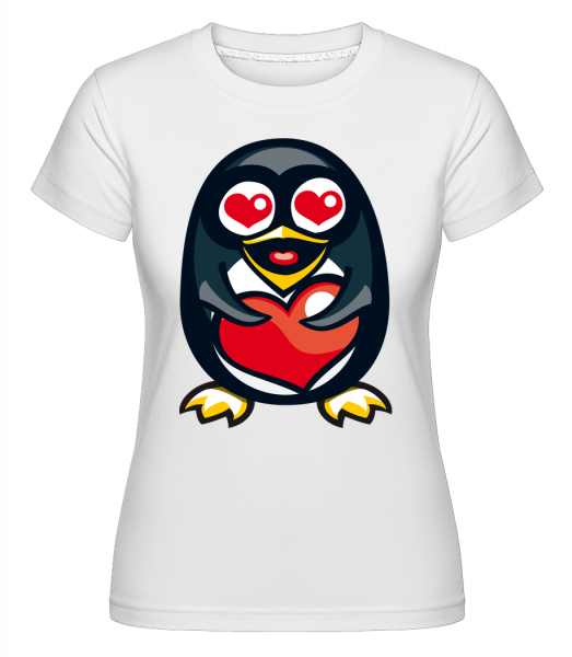 Love Penguin -  Shirtinator Women's T-Shirt - White - Vorn