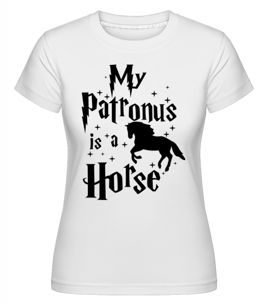 My Patronus Is A Horse -  Shirtinator Women's T-Shirt - White - Vorn