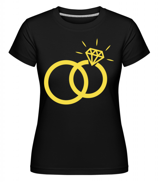 Wedding Rings -  Shirtinator Women's T-Shirt - Black - Vorn