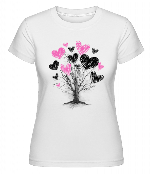 Heart Tree -  Shirtinator Women's T-Shirt - White - Vorn