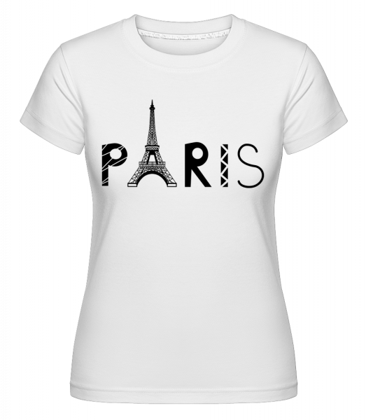 Paris France -  Shirtinator Women's T-Shirt - White - Vorn