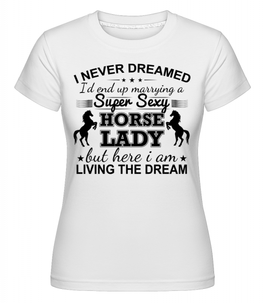 Sexy Horse Lady -  Shirtinator Women's T-Shirt - White - Vorn