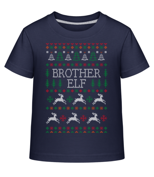 Brother Elf - Kid's Shirtinator T-Shirt - Navy - Front