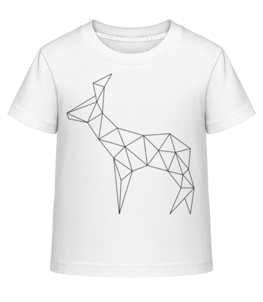 Polygon Deer - Kid's Shirtinator T-Shirt - White - Front