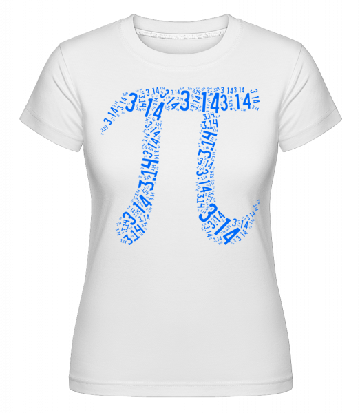 Numbers Pi -  Shirtinator Women's T-Shirt - White - Vorn
