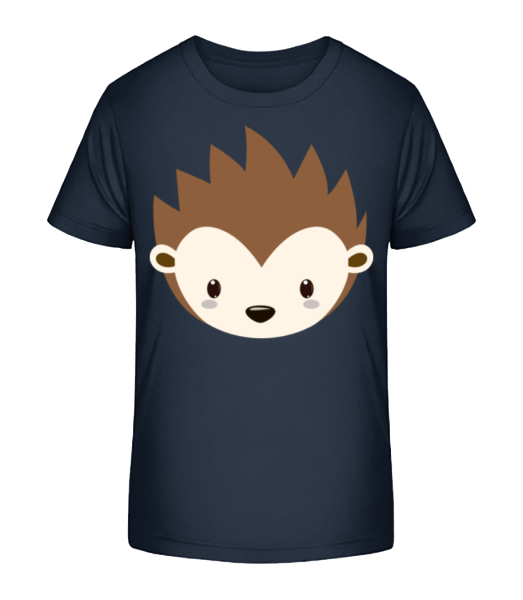 Hedgehog Comic - Kid's Bio T-Shirt Stanley Stella - Navy - Front