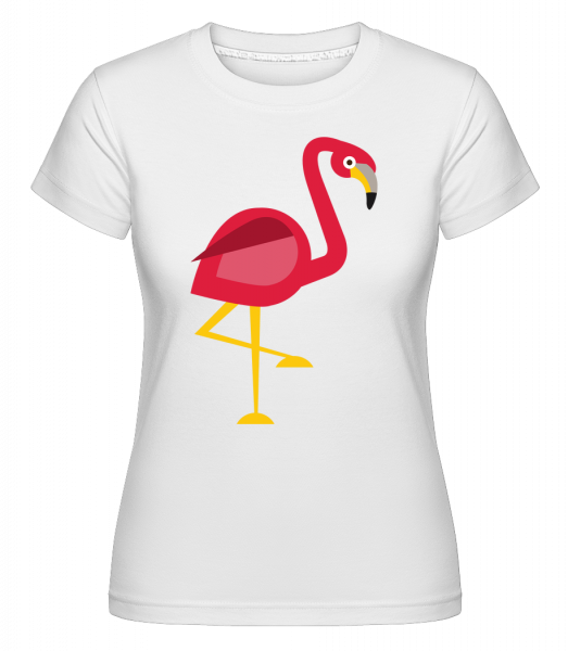 Flamingo Comic -  Shirtinator Women's T-Shirt - White - Vorn