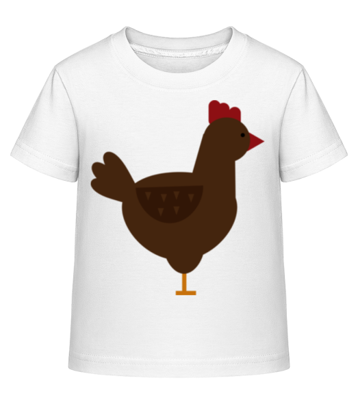 Chicken Picture - Kid's Shirtinator T-Shirt - White - Front