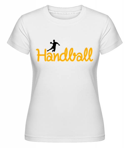 Handball Logo Player -  Shirtinator Women's T-Shirt - White - Front