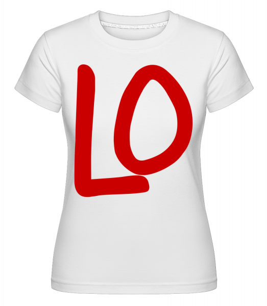 LO -  Shirtinator Women's T-Shirt - White - Vorn