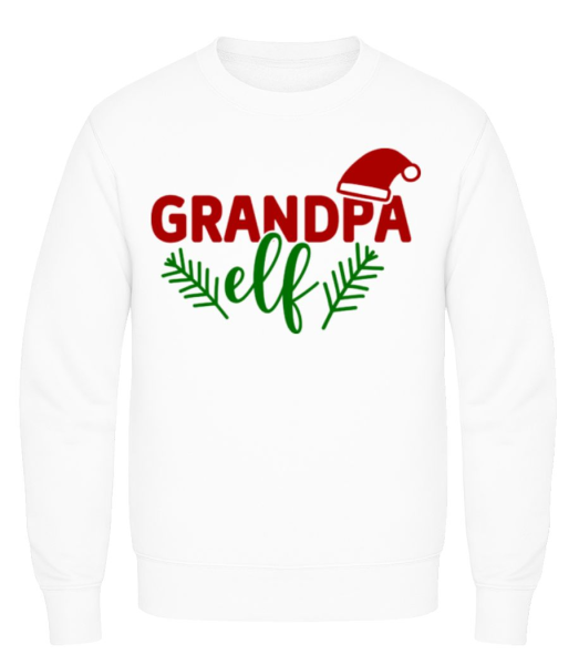 Grandpa Elf - Men's Sweatshirt - White - Front