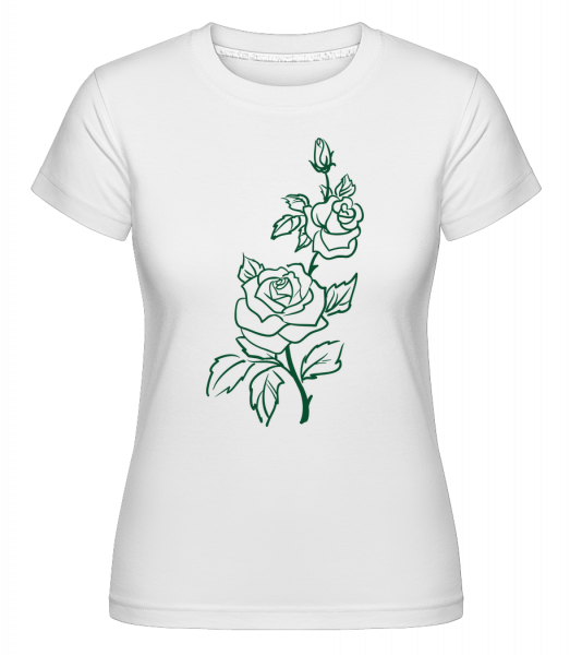 Rose Comic -  Shirtinator Women's T-Shirt - White - Vorn