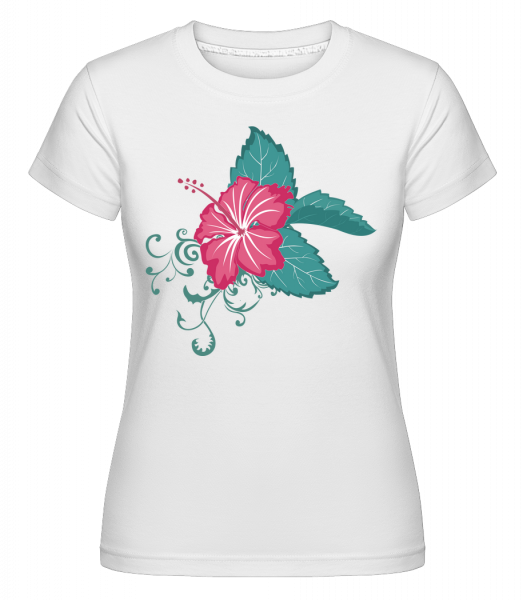 Flower Comic -  Shirtinator Women's T-Shirt - White - Vorn