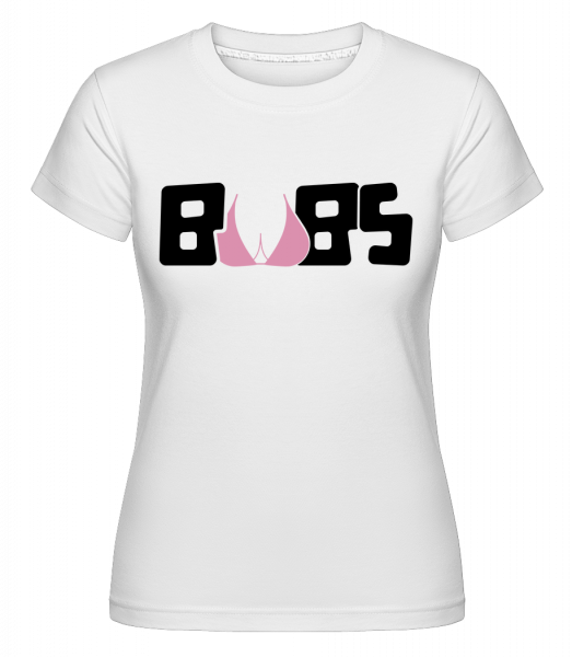 Boobs Icon -  Shirtinator Women's T-Shirt - White - Vorn
