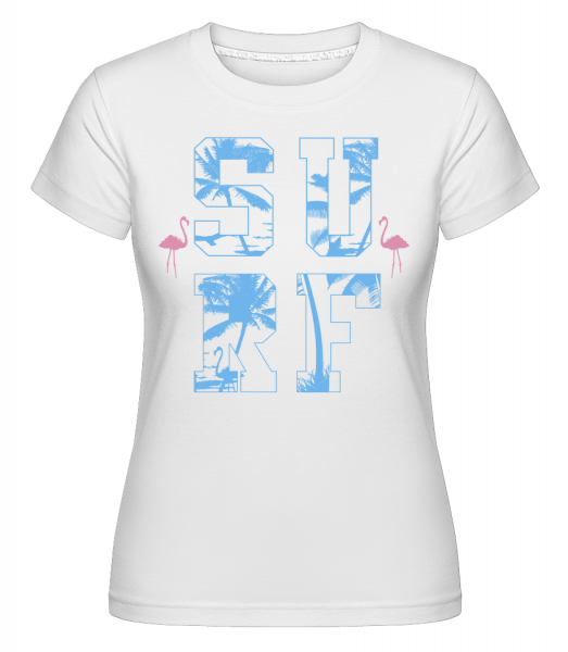 Surf Icon -  Shirtinator Women's T-Shirt - White - Vorn