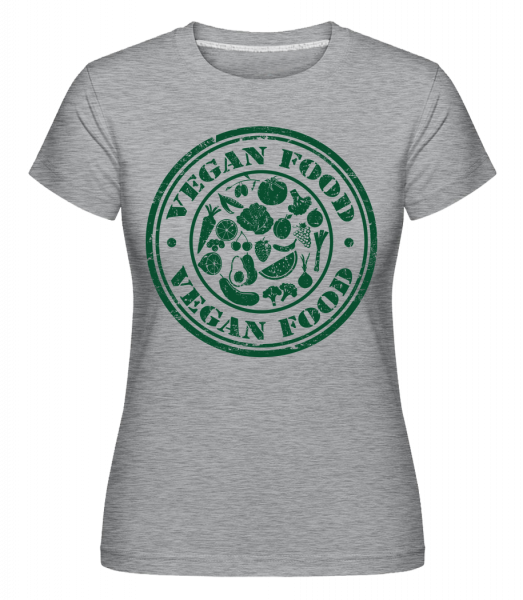 Vegan Food Sign -  Shirtinator Women's T-Shirt - Heather grey - Vorn
