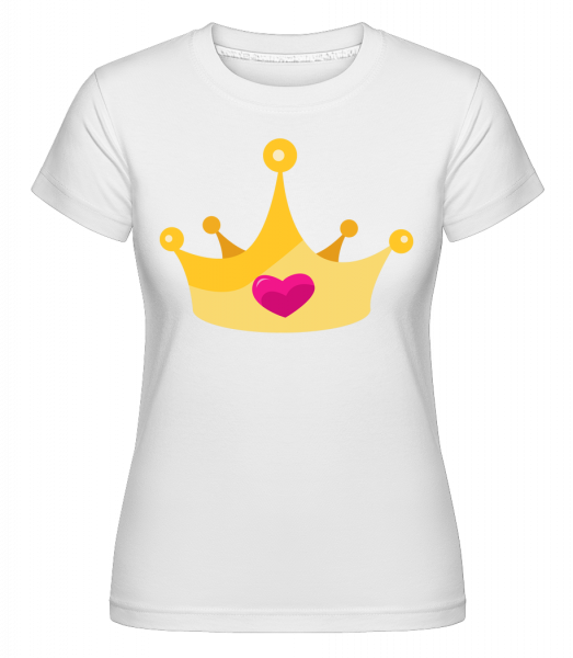 Princess Crown Yellow -  Shirtinator Women's T-Shirt - White - Vorn
