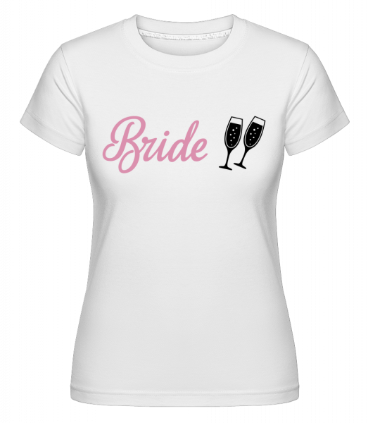 Bride Champagne -  Shirtinator Women's T-Shirt - White - Vorn