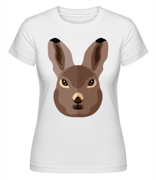 Bunny Comic Shadow -  Shirtinator Women's T-Shirt - White - Vorn