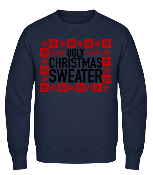 Ugly Christmas Sweater - Men's Sweatshirt - Navy - Vorn