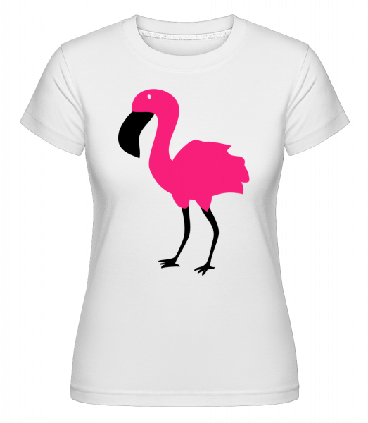 Flamingo Comic Kids -  Shirtinator Women's T-Shirt - White - Vorn