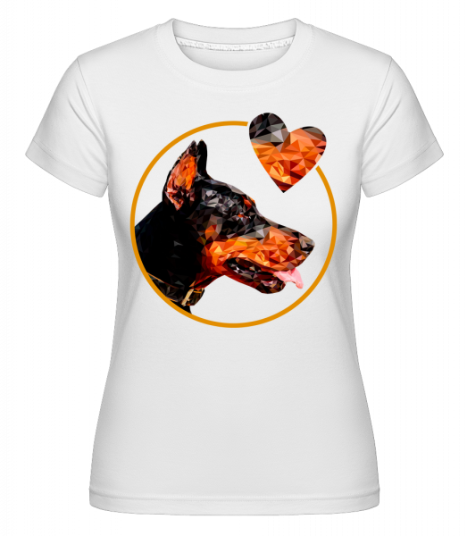 Dog Love -  Shirtinator Women's T-Shirt - White - Vorn