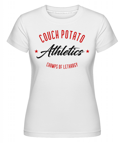 Couch Potato Athletics -  Shirtinator Women's T-Shirt - White - Vorn