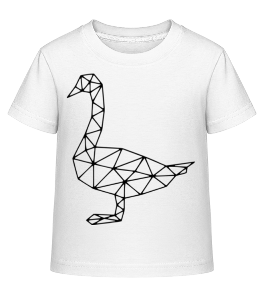Polygon Duck - Kid's Shirtinator T-Shirt - White - Front