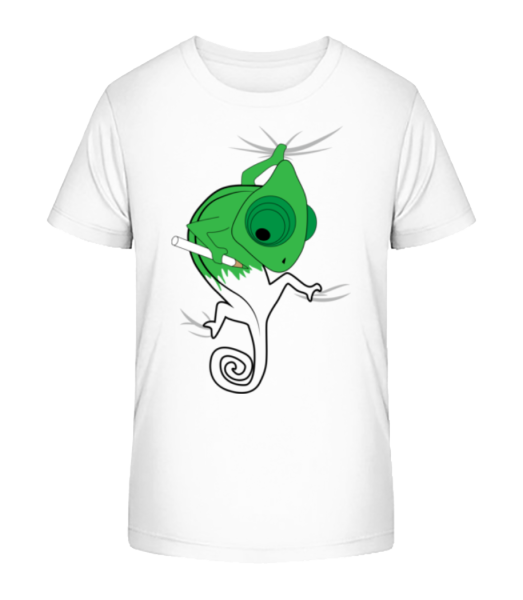 Chameleon Kids Comic - Kid's Bio T-Shirt Stanley Stella - White - Front