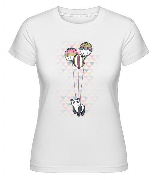 Flying Panda -  Shirtinator Women's T-Shirt - White - Vorn