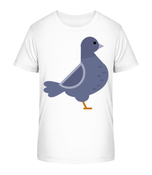 Pigeon Image - Kid's Bio T-Shirt Stanley Stella - White - Front
