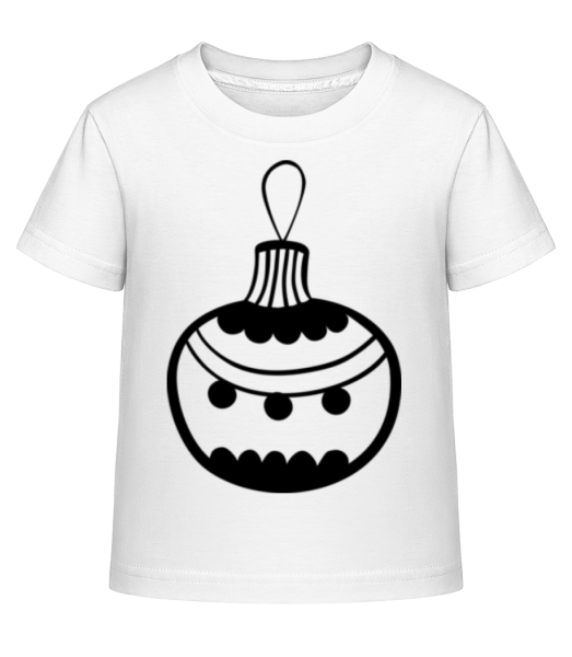 Christmas Ornament Dots - Kid's Shirtinator T-Shirt - White - Front