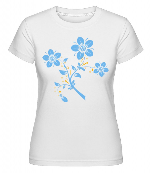 Flower Comic -  Shirtinator Women's T-Shirt - White - Front