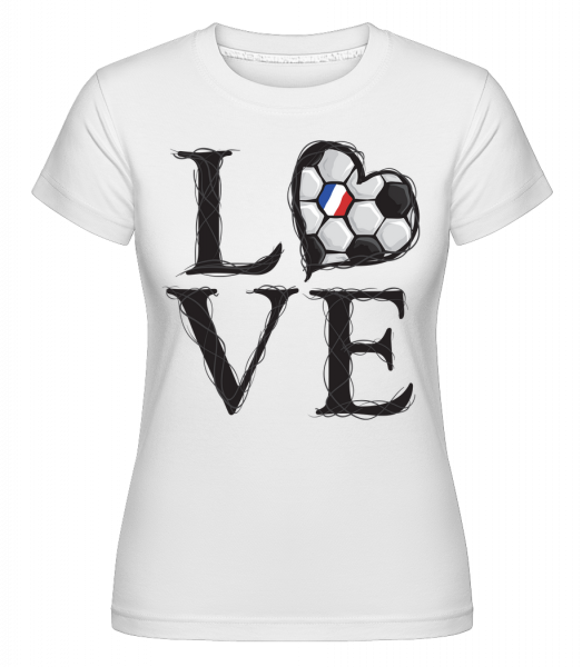 Football Love France -  Shirtinator Women's T-Shirt - White - Vorn