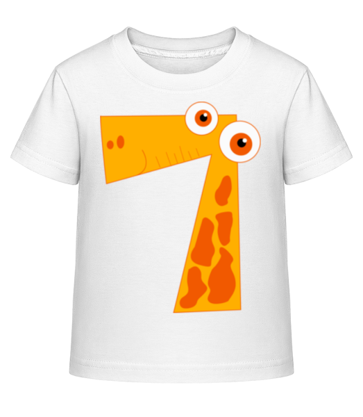 Giraffes Seven - Kid's Shirtinator T-Shirt - White - Front