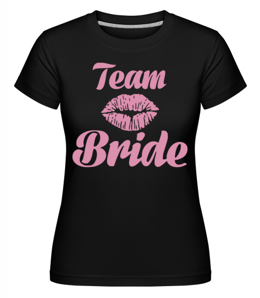 Team Bride Kiss -  Shirtinator Women's T-Shirt - Black - Vorn