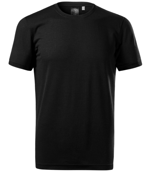 Merino men's T-shirt - Black - Front