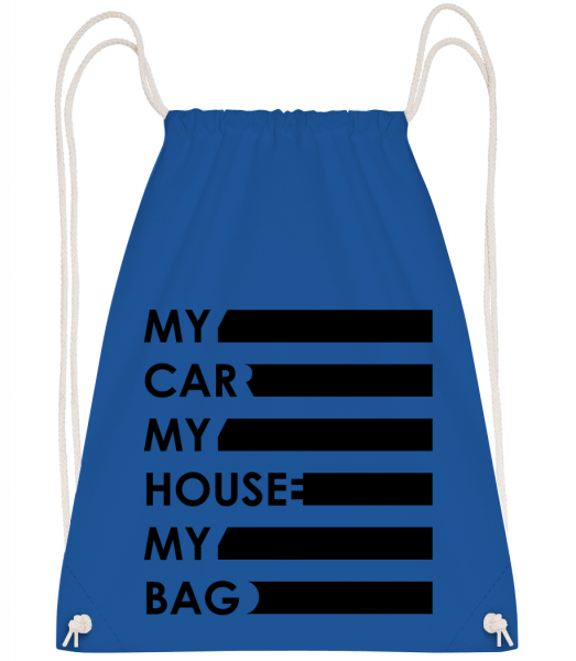 My Car, My House, My Bag - Gym bag - Royal blue - Vorn