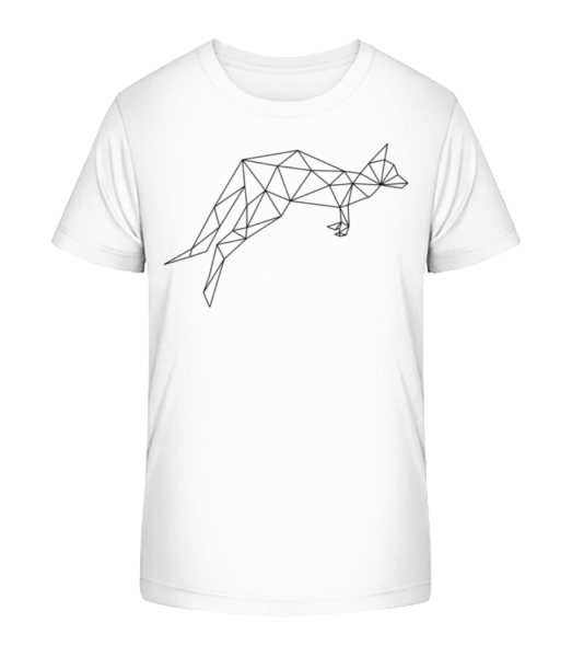 Polygon Kangaroo - Kid's Bio T-Shirt Stanley Stella - White - Front